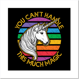 Funny Unicorn Full of Magic Posters and Art